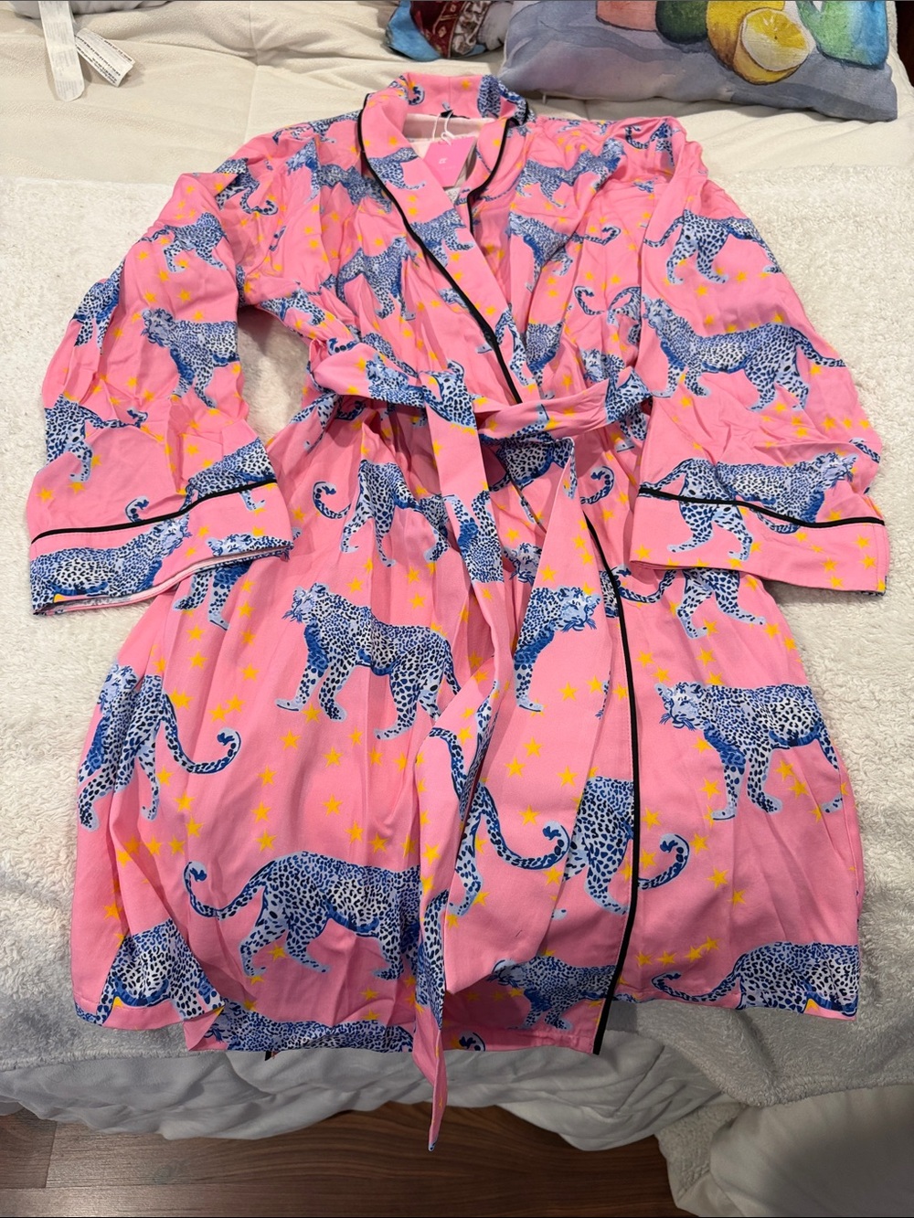 Katie Kime Cosmic Cheetah Lounge Robe